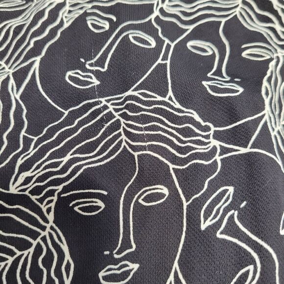 BIMBA Y LOLA black and white faces quirky monochrome cropped pants 36/S - Picture 7 of 11